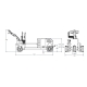 Le tire remorque électrique gros tonnage DJ PRODUCTS 48V / 14000 kg