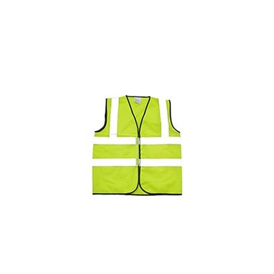 Gilet jaune avec bandes réfléchissantes