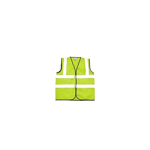 Gilet jaune avec bandes réfléchissantes