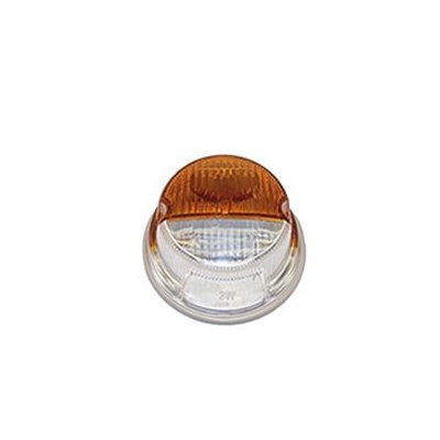 Feu avant rond orange et blanc