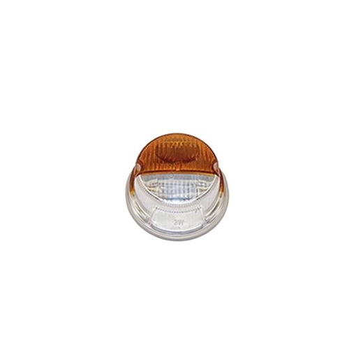 Feu avant rond orange et blanc