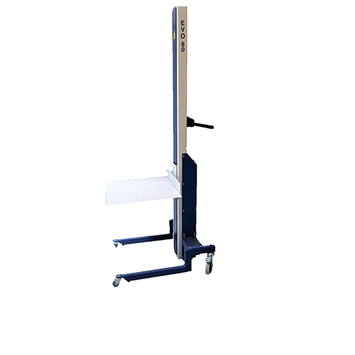 Gerbeur semi-électrique avec plateau en aluminium