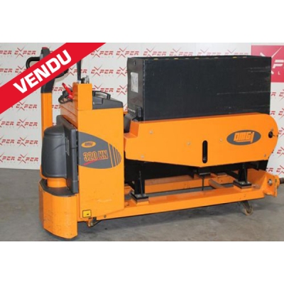 Transpalette électrique accompagnant extracteur de batteries OMG 1200 kg